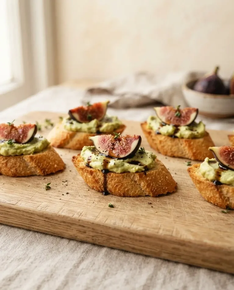 Avocado Crostini mit Feigen – Buffet-Rezept in 40 Min