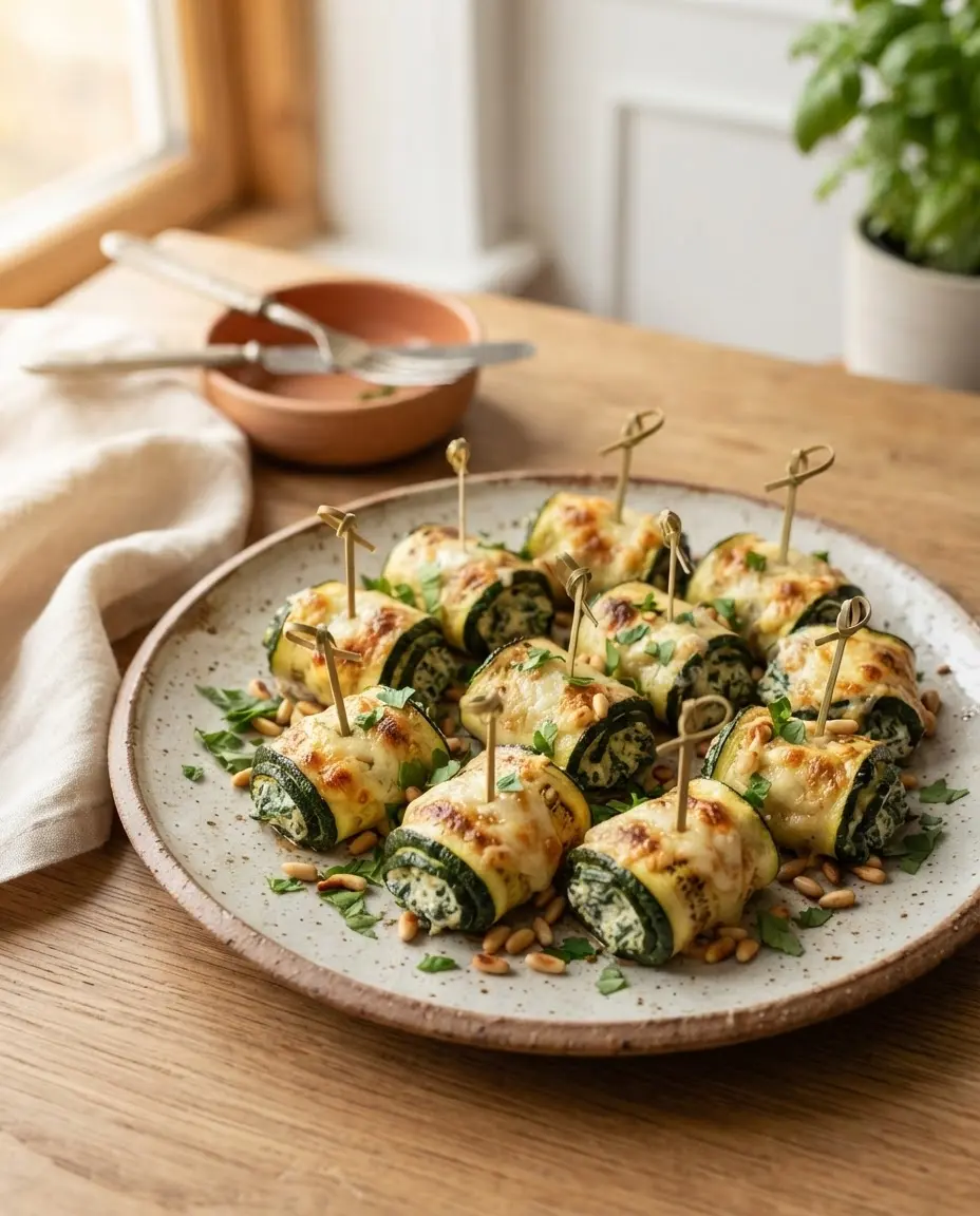 Low Carb Zucchiniröllchen Rezept