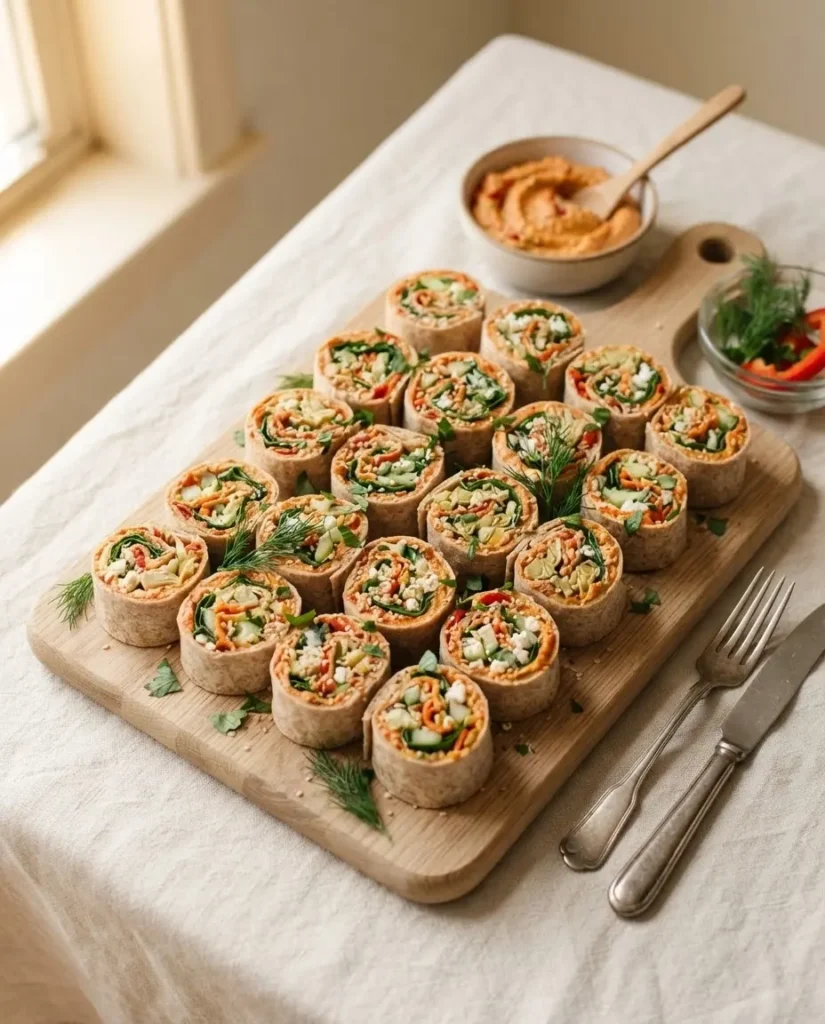 Fingerfood mit Hummus & Paprika