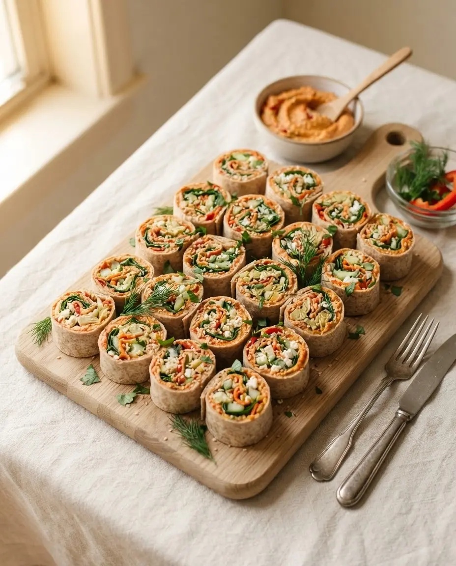 Fingerfood mit Hummus & Paprika