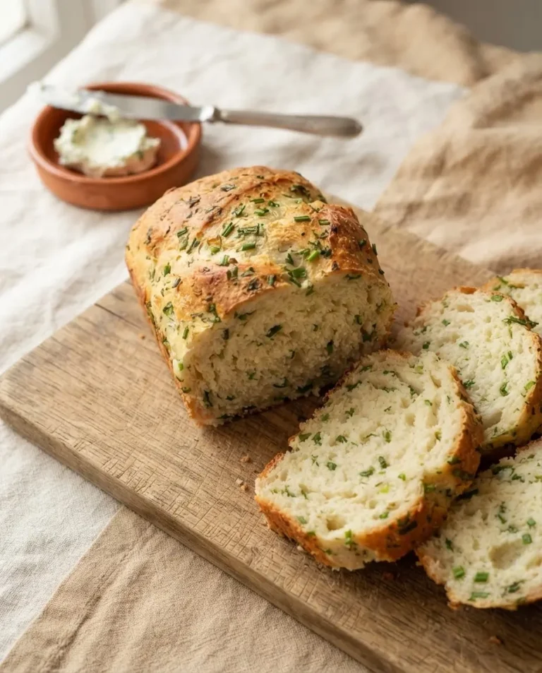 Schnelles Frischkäse-Kräuterbrot