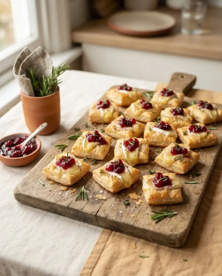 Blätterteig-Häppchen mit Camembert – Buffet-Rezept