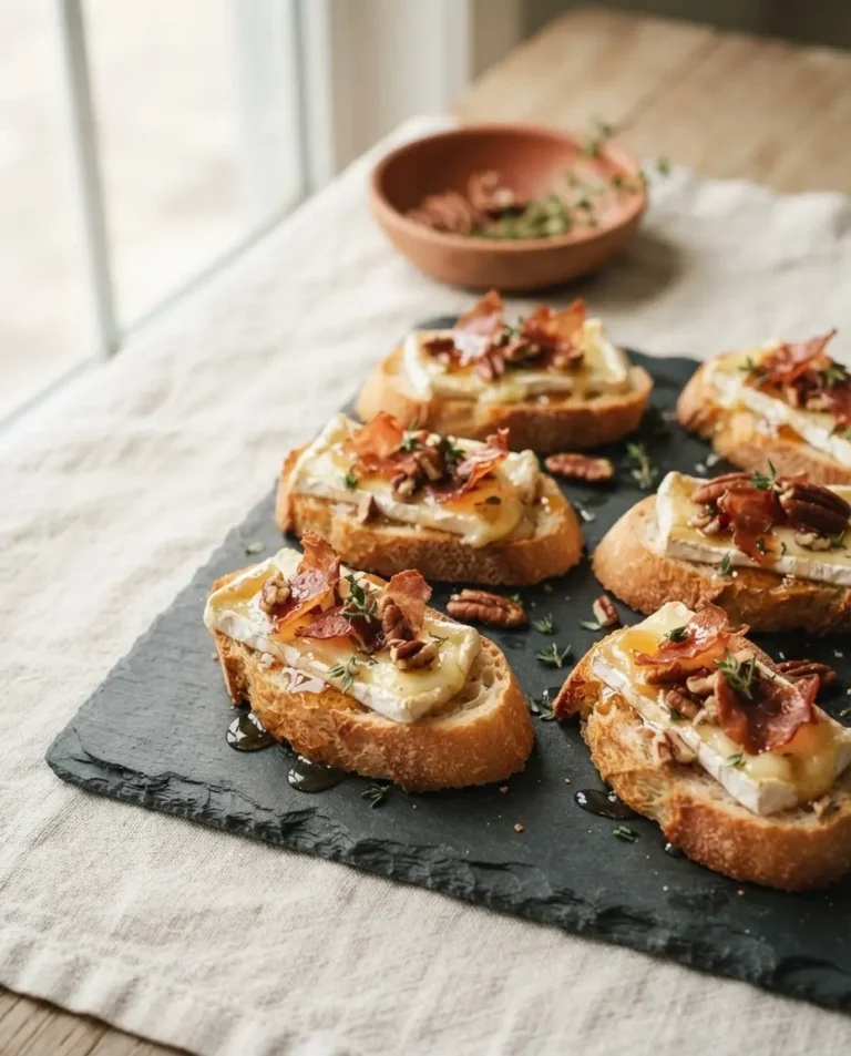 Brie Crostini mit Ahornbutter: knusprig in 50 Minuten