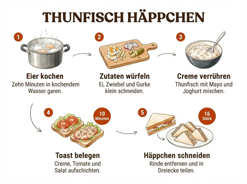 Thunfisch Häppchen fürs Buffet