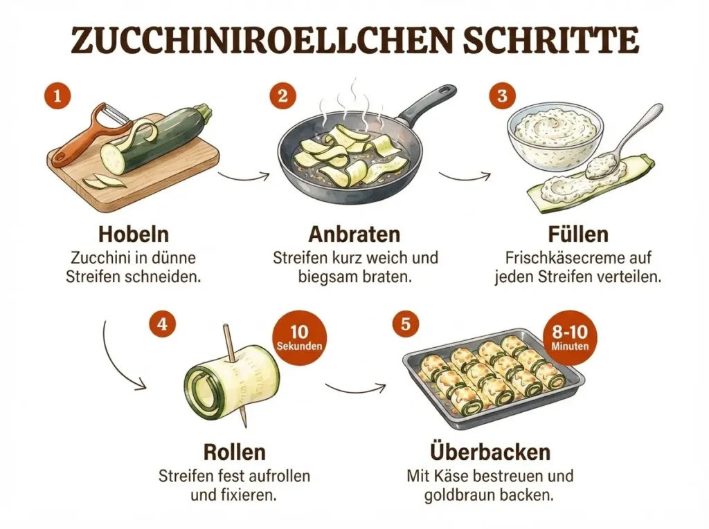 Low Carb Zucchiniröllchen Rezept