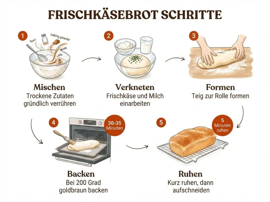  Schnelles Frischkäse-Kräuterbrot