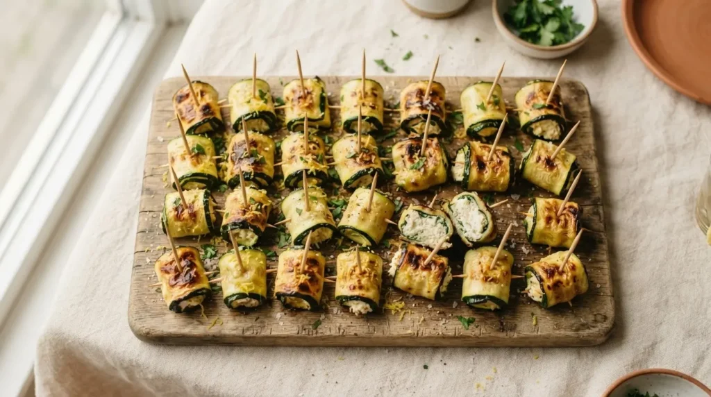 Low Carb Zucchiniröllchen Rezept
