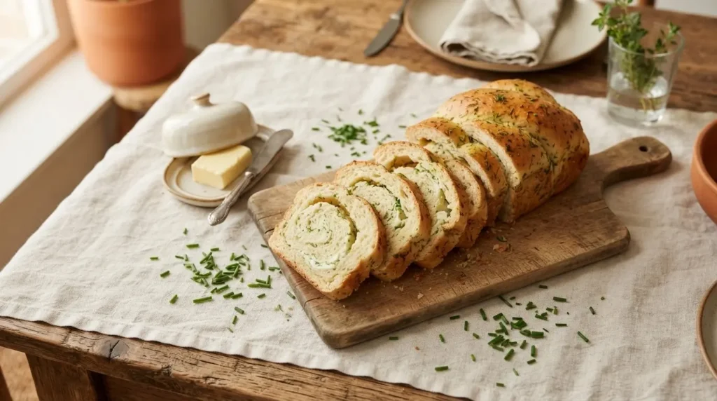  Schnelles Frischkäse-Kräuterbrot